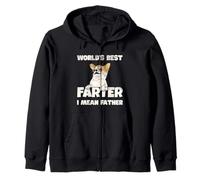 World's Best Farter I Mean Father Funny Dog Fathers Day Felpa con Cappuccio