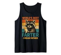 World's Best Farter I Mean Father Funny Raccoon Father's Day Canotta