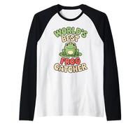 World's Best Frog Catcher Funny Frog Kawaii Maglia con Maniche Raglan
