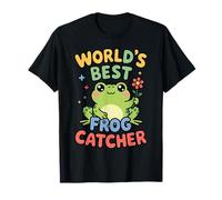World's Best Frog Catcher Funny Frog Kawaii Maglietta