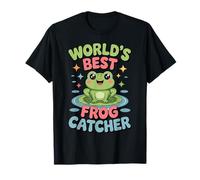 World's Best Frog Catcher Funny Frog Kawaii Maglietta