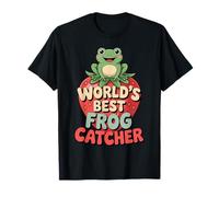 World's Best Frog Catcher Funny Frog Strawberry Maglietta