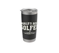 Worlds best Golfer, According to me Bicchiere termico in acciaio inox doppia parete