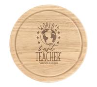 World's Best Insegnante Rotondo Tagliare Tagliere per Formaggio Divertente