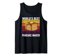 World's Best Pancake Maker Funny Retro Vintage Pancakes Canotta
