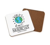 World's Best Parrucchiera Sottobicchiere Scherzo Divertente Favorito Stilista