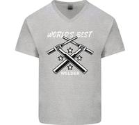 World's Best per Saldatori da Saldatore Uomo Scollo A V Cotone T-Shirt