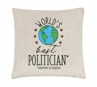 World's Best Politico Copricuscino Cuscino Del Mondo Migliore Favorito Supereroe