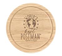 World's Best Postino Rotondo Tagliare Tagliere per Formaggio Scherzo Divertente