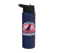 Worlds best Sheepadoodle Nonna Sheepadoodle Stainless Steel Insulated Water Bottle