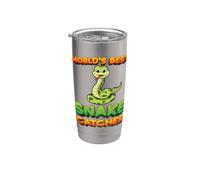 Worlds Best Snake Catcher Snake Hunter Pit Viper Snake Lover Bicchiere termico in acciaio inox doppia parete