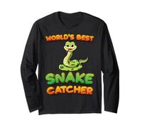 Worlds Best Snake Catcher Snake Hunter Pit Viper Snake Lover Maglia a Manica