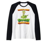 Worlds Best Snake Catcher Snake Hunter Pit Viper Snake Lover Maglia con Maniche Raglan