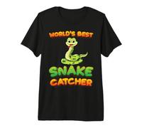 Worlds Best Snake Catcher Snake Hunter Pit Viper Snake Lover Maglietta Premium