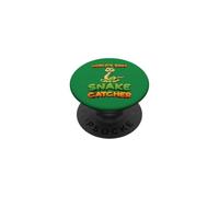 Worlds Best Snake Catcher Snake Hunter Pit Viper Snake Lover PopSockets PopGrip Adesivo