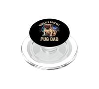 World's Coolest Pug Dad Cool Vintage Occhiali da sole Pug Daddy PopSockets PopGrip per MagSafe