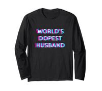 Worlds Dopest Husband Weed Dad Cannabis 420 Father Marijuana Maglia a Manica