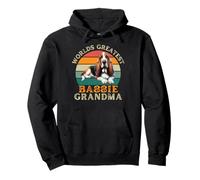 Worlds Greatest Basset Hound Dog Nonna Retro Dogs Proprietario Felpa con Cappuccio