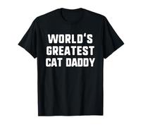 World's Greatest Cat Daddy Funny Family Maglietta