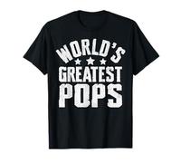 World's Greatest Pops Dad Papa Grandpa Father's Day Maglietta
