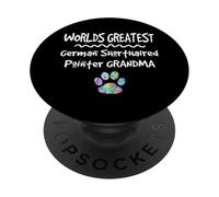 Worlds Greatest Tedesco Capelli Corti Puntatore Nonna Cane Zampa PopSockets PopGrip Adesivo
