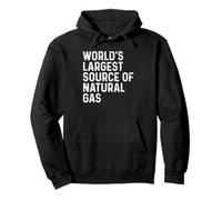 World's Largest Source of Natural Gas Felpa con Cappuccio