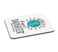 World's Migliore Daughter PC Computer Mouse Pad Favorito Awesome Famiglia Funny