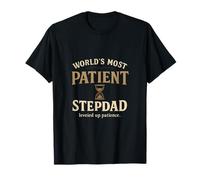 World's Most Patient Stepdad - Clessidra vintage Maglietta