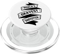 World's Okayest Babysitter Au-pair Badante Tata Babysitter PopSockets PopGrip per MagSafe
