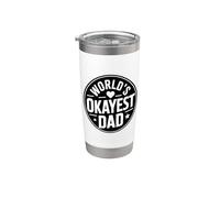 World's Okayest Dad Bicchiere termico in acciaio inox doppia parete