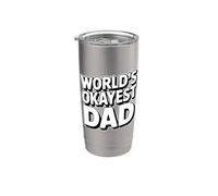 World's Okayest Dad Bicchiere termico in acciaio inox doppia parete