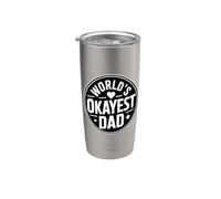 World's Okayest Dad Bicchiere termico in acciaio inox doppia parete