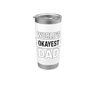 World's Okayest Dad Bicchiere termico in acciaio inox doppia parete
