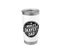World's Okayest Dad Bicchiere termico in acciaio inox doppia parete