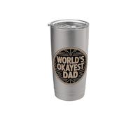 World's Okayest Dad Bicchiere termico in acciaio inox doppia parete