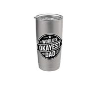 World's Okayest Dad Bicchiere termico in acciaio inox doppia parete