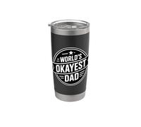 World's Okayest Dad Bicchiere termico in acciaio inox doppia parete