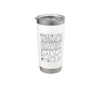 World's Okayest Dad Bicchiere termico in acciaio inox doppia parete