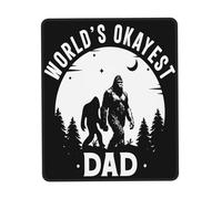 World's Okayest Dad Father's Day Mousepad Portatile Tappetino per Mouse Antiscivolo Mouse Pad for Gaming Lavoro Casa 25X30Cm