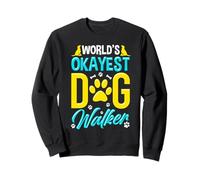 World's Okayest Dog Walker Funny Pet Amante Felpa