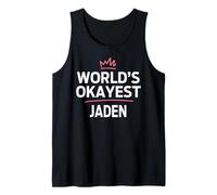 World's Okayest Jaden Funny Personalized Custom Jaden Canotta