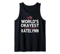 World's Okayest Katelynn Funny Personalized Custom Katelynn Canotta
