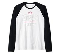 World's Okayest Libby Funny Personalized Custom Libby Maglia con Maniche Raglan