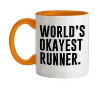 World's Okayest Runner - Tazza IN Ceramica - Corsa Run 10K 5K Marathon Mezza