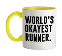 World's Okayest Runner - Tazza IN Ceramica - Corsa Run 10K 5K Marathon Mezza