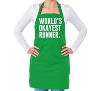 World's Okayest Runner - Unisex Adulti Grembiule - Corsa Run 10K 5K Marathon