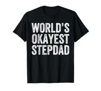 World's Okayest Stepdad Funny Dad Joke Festa del papà Maglietta