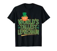 Worlds Tallest Leprechaun St Patricks Day Cute Kids Man Maglietta