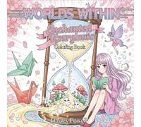 Worlds Within: Enchanted Hourglass Coloring Book - 40 Whimsical Fantasy Scenes with Anime Girls in Glass Worlds - Creative Escape and Relaxation