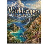 Worldscapes: A Realistic Geography & Landmarks Coloring Book for Adults